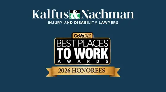 Kalfus & Nachman PC Named a 2026 Best Place to Work by CoVaBIZ