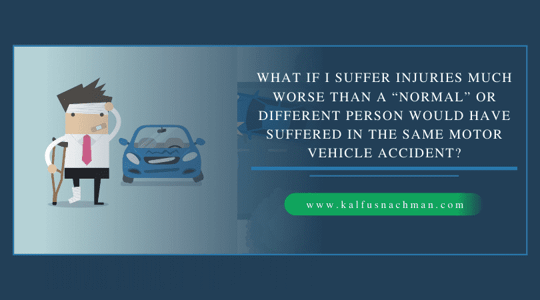 Injured man in a foot cast and crutch after a car accident