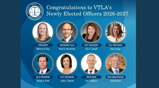 Paul R. Hernandez Named President-Elect of the Virginia Trial Lawyers Association