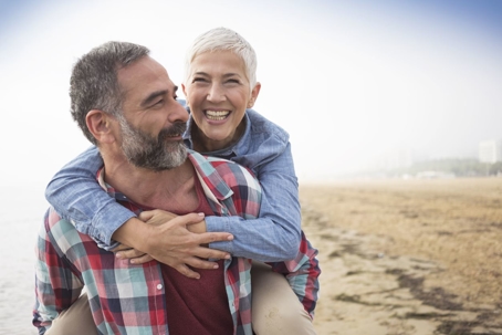 couple enjoying the beach