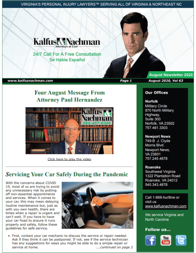 Newsletter August 2020