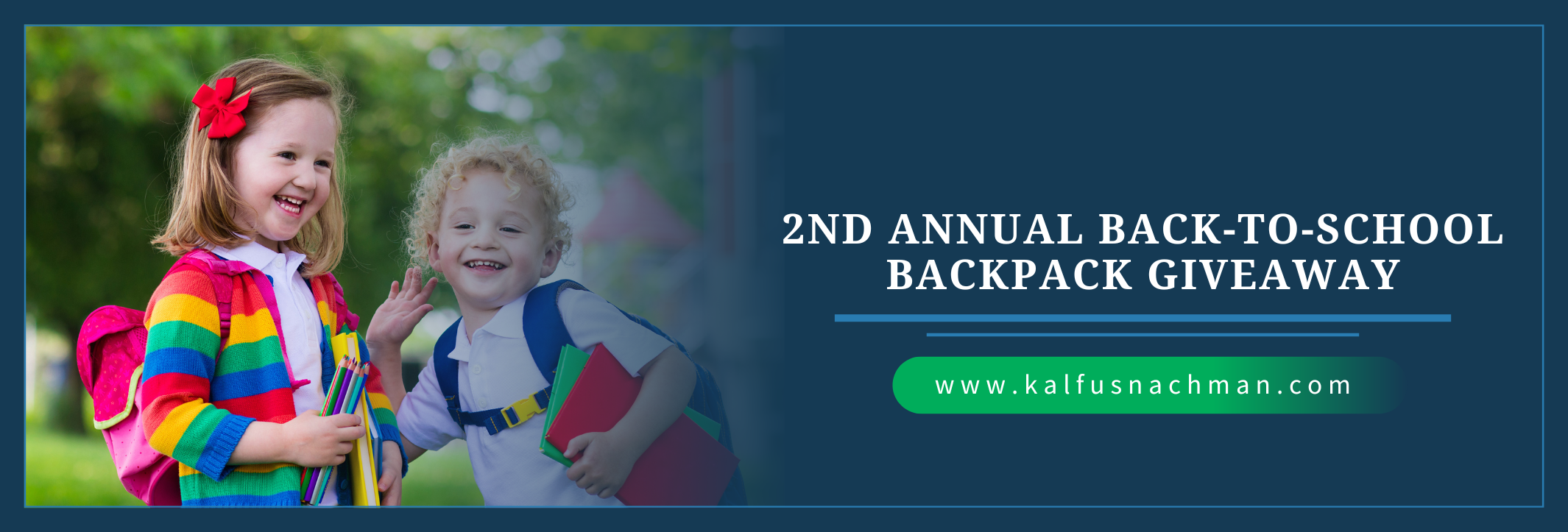 2nd Annual BacktoSchool Backpack Giveaway