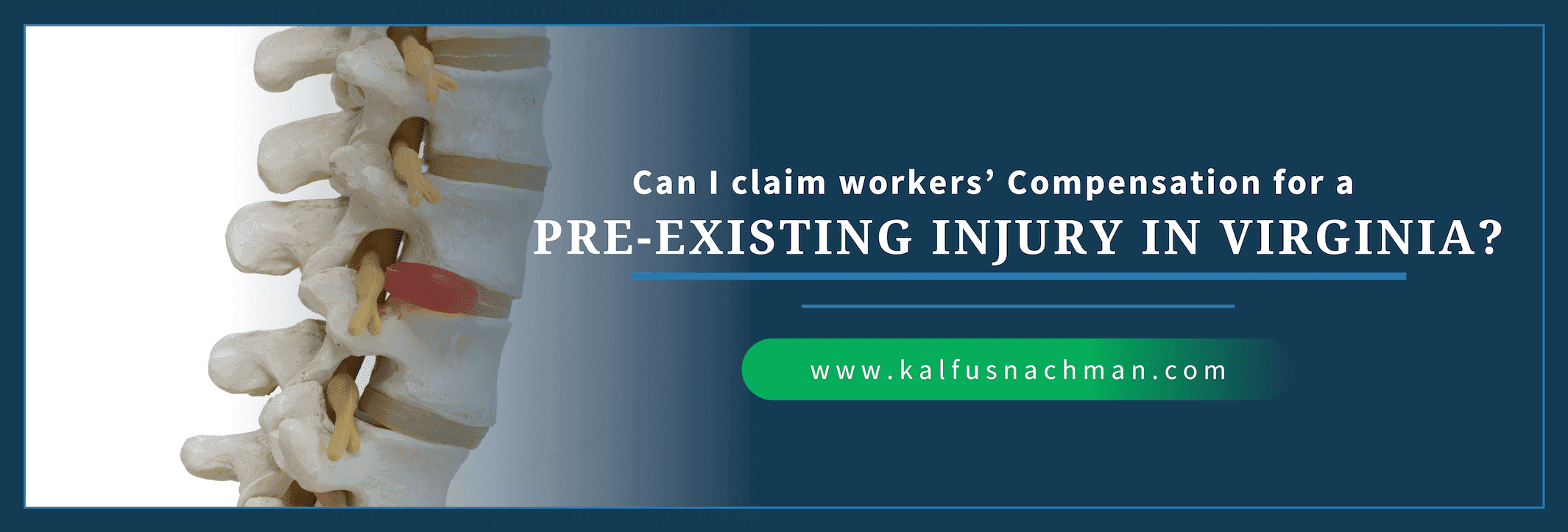 Can I Claim Workers' Compensation For A Pre-Existing Injury in Virginia?