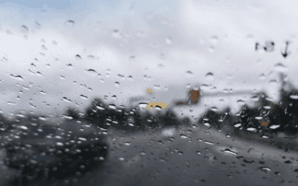 Rainy windshield 