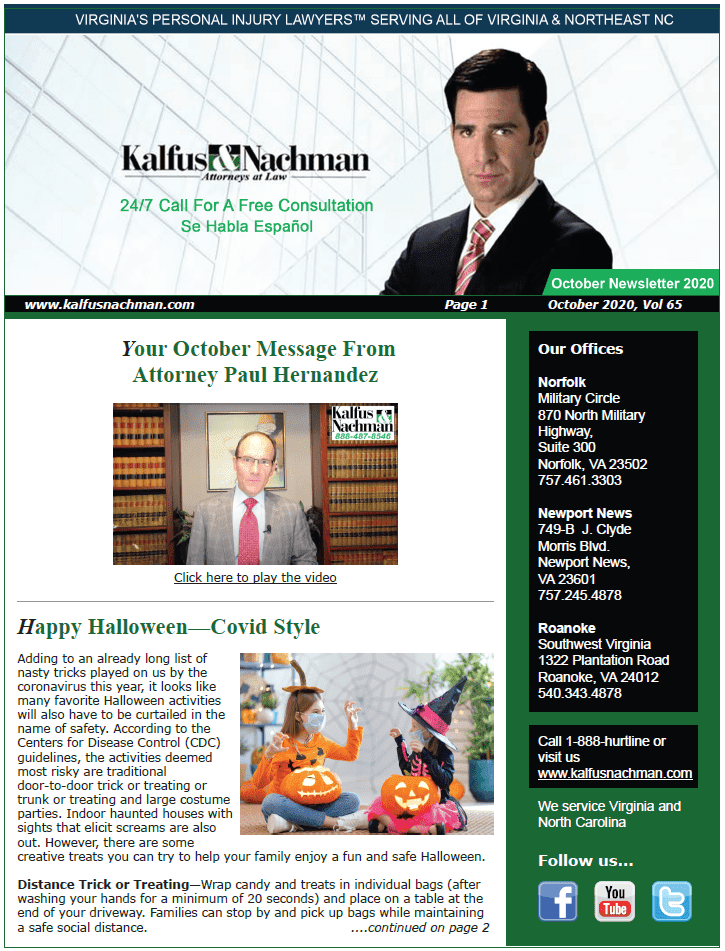 Newsletter Ocotber 2020